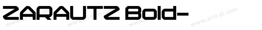 ZARAUTZ Bold字体转换